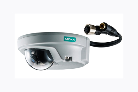 Moxa VPort P06-1MP-M12-CAM25-T - EN50155,HD,compact IP camera,M12 connector,1 audio-in,PoE,2.5mm Lens,-40 to 70 Degree C by MOXA